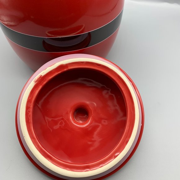 NIB Global Design Connections Red Santa Suit Cookie Jar in Box - Picture 8 of 11